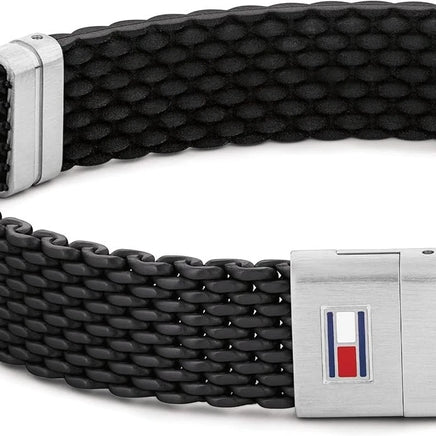 Tommy Hilfiger Jewelry Men's Silicone Bracelet with the Iconic Flag - 2790240S