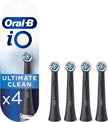 Genuine Oral-B iO Ultimate Clean Replacement Brush Heads - Black - (4 Pack)