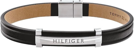 Tommy Hilfiger Jewelry Men's Leather Bracelet Black - 2790161